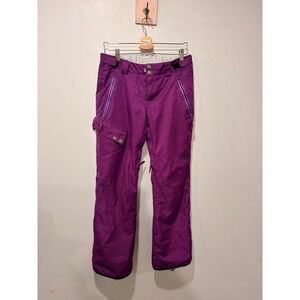 Morrow Purple Snow Pants Womens Small Waterproof Breathable Ski Snowboard Cargo